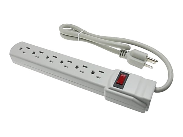 Professional Cable PS-6 - Surge protector - output connectors: 6 - 3 ft cord