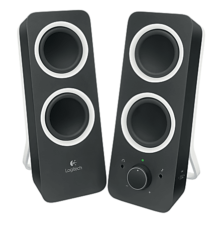 Logitech® Z200 Multimedia Speakers, Midnight Black