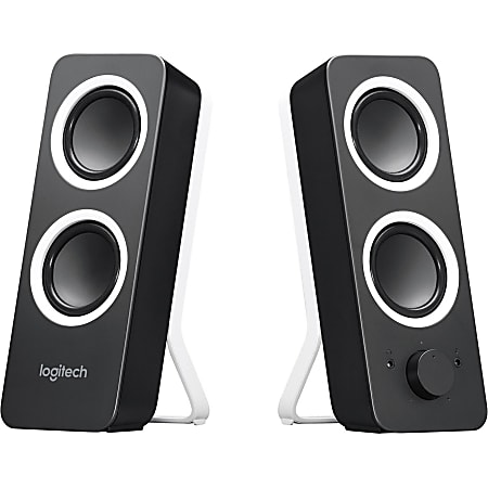 Logitech® Z200 Multimedia Speakers, Midnight Black