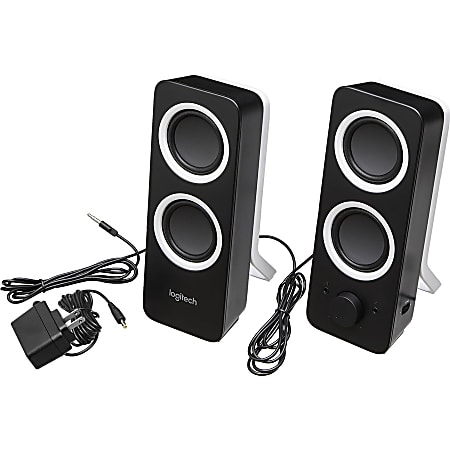 Logitech z200 multimedia speakers midnight black shop