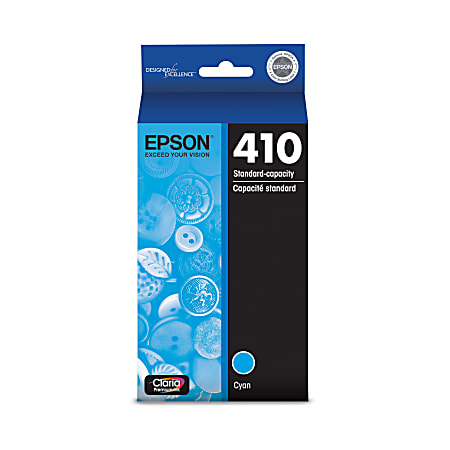 Epson® 410 Claria® Premium Cyan Ink Cartridge, T410220-S