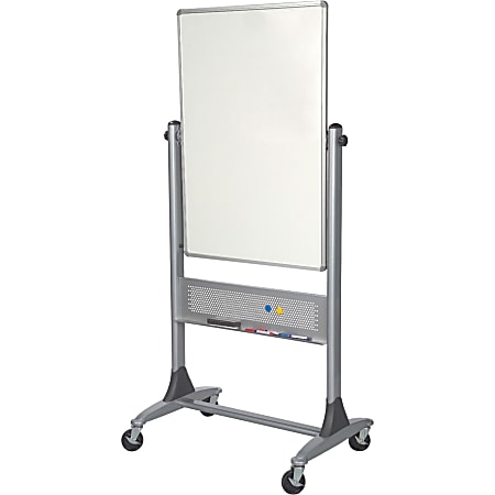 Balt® Best Rite® Magnetic Reversible Dry-Erase Whiteboard, 40" x 30", Aluminum Frame With Silver Finish