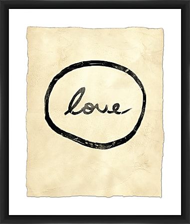 PTM Images Framed Wall Art, Love, 25 1/2"H x 21 1/2"W