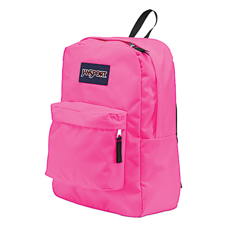 Bright pink hot sale jansport backpack