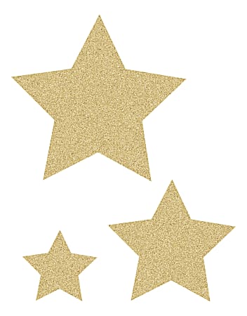 Teacher Created Resources Gold Glitz Stars Accents, Assorted