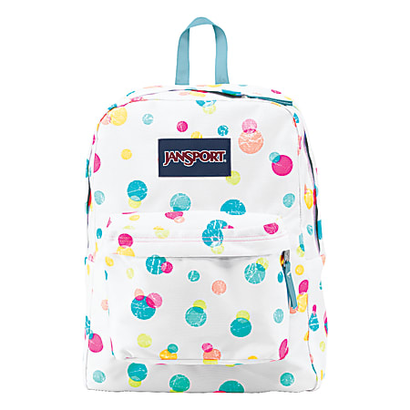 Jansport polka dot big student backpack sales