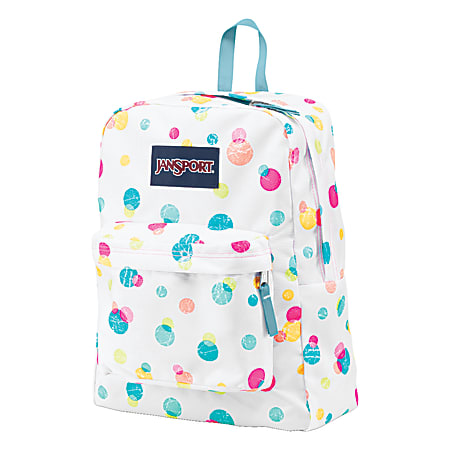 Jansport pink polka dot backpack best sale