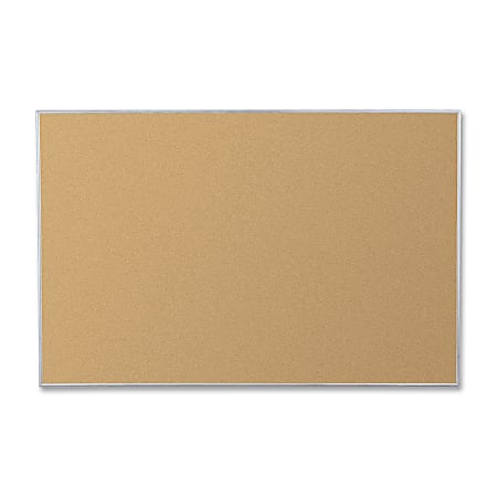 Balt® Best Rite® Cork Board, 72" x 48", 40% Recycled, Aluminum Frame With Silver Finish