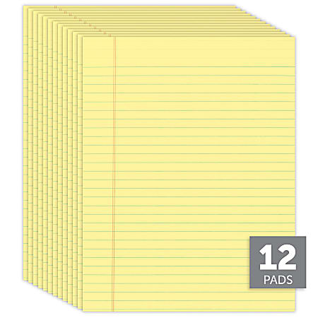TOPS 5 x 8 Legal Pads, 12 Pack, The Legal Pad Brand, Narrow Ruled, Yellow  Paper, 50 Sheets Per Writing Pad, Made in the USA (7501)