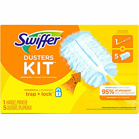 Swiffer Unscented Duster Kit - 6 / Kit - Blue, Yellow - Bluebird Office  Supplies