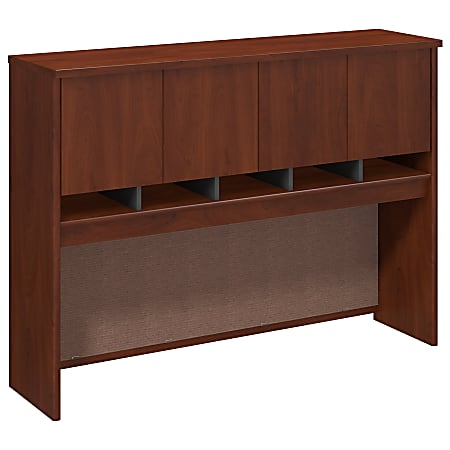 Bush Business Furniture Components Hutch 60"W, Hansen Cherry/Graphite Gray, Premium Installation