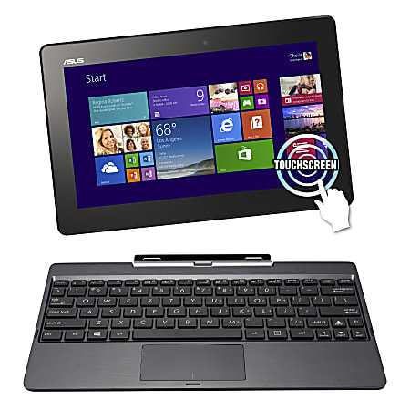 ASUS® Transformer Book T100TA-B1-GR Convertible Laptop, 10.1" Touchscreen, 2GB Memory, 32GB Storage, Windows® 8.1