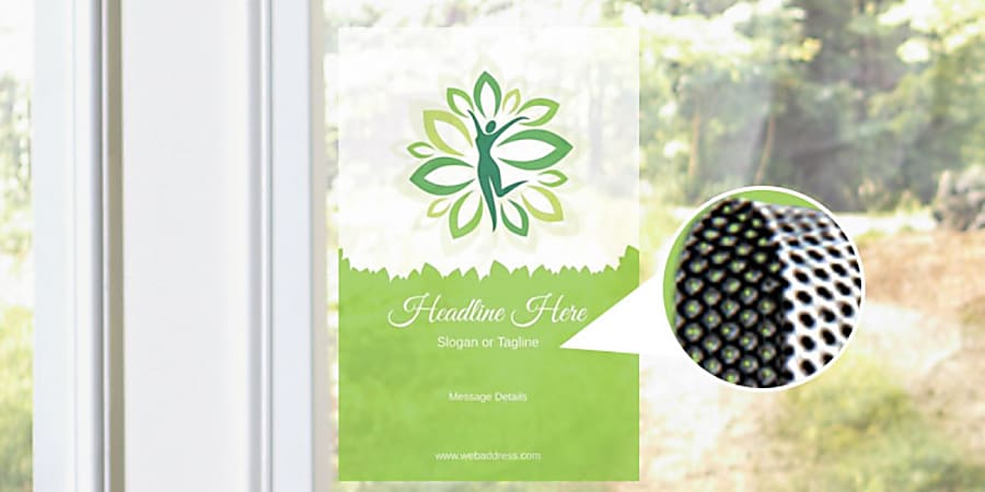 Custom window decal top