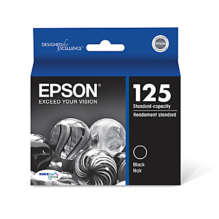 Epson® 125 DuraBrite® Ultra Black Ink Cartridge, T125120