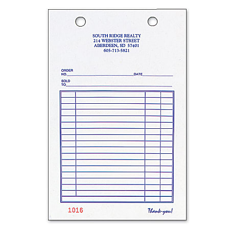 Custom Carbonless Business Forms, Pre-Formatted, All Purpose Forms, 4” x 6 1/2”, 3-Part, Box Of 250