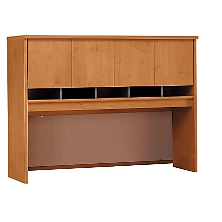 Bush Business Furniture Components Hutch 60"W, Natural Cherry/Graphite Gray, Premium Installation