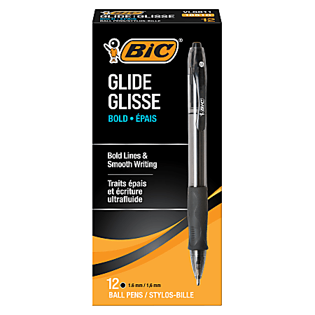 Velocity Retractable Ballpoint Pen, Black Ink, 1.6mm, Bold, Dozen