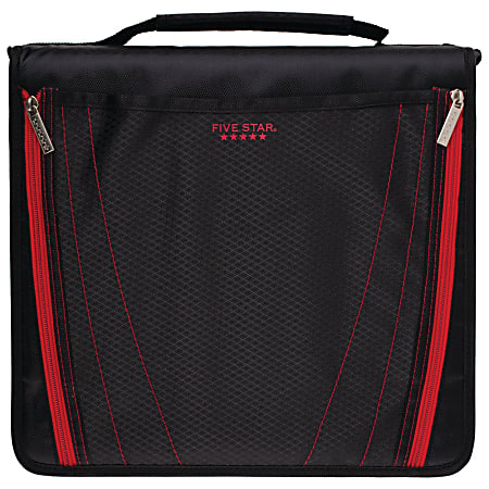 Staples 3-Ring Pencil Pouch Black (24220) 472597