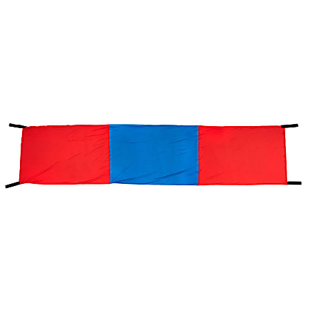 Bintiva Body Sensory Tunnel, 128"L x 28"W, Blue & Red