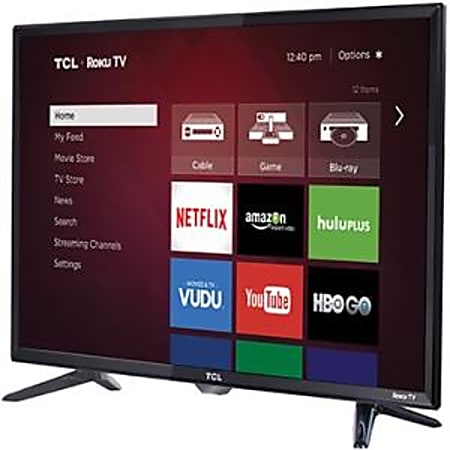 TCL 28" 720p Roku LED-LCD Smart HDTV, High Glossy Black, 28S3750
