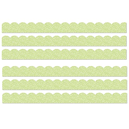 Carson Dellosa Education Scalloped Border Crafty and Cool Light Green ...