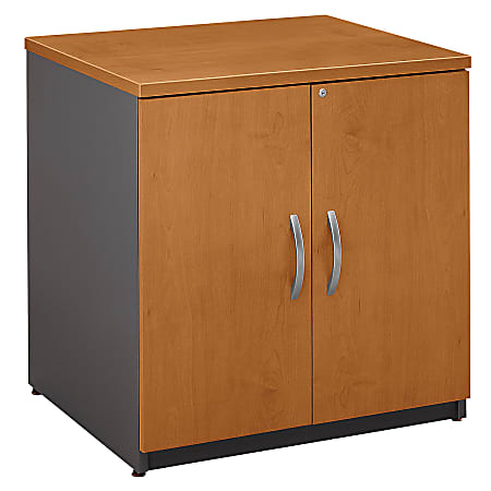 Bush Business Furniture Components Storage Cabinet, 30"W, Natural Cherry/Graphite Gray, Standard Delivery