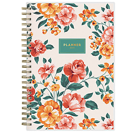 2024 Blue Sky™ Jessica Frosted Weekly/Monthly Planning Calendar,