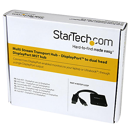 StarTech.com Adaptateur USB-C MST vers double DisplayPort - Câble