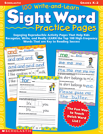 Scholastic 100 Write & Learn Sight Word Practice