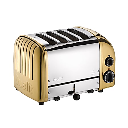 Dualit® NewGen Extra-Wide-Slot Toaster, 4-Slice, Brass