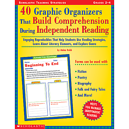 Scholastic 40 Graphic Organizers Build Comprehension During Independent Reading