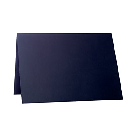 LUX Folded Cards, A1, 3 1/2" x 4 7/8", Black Satin, Pack Of 250