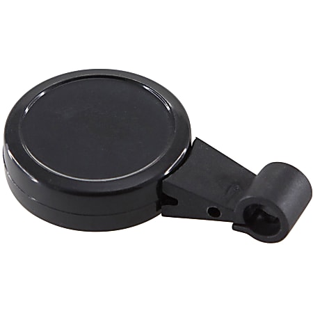 SICURIX Slide Clip Badge Reel - Plastic - Black