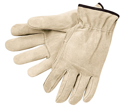 Memphis Glove Premium-Grade Cowhide Leather Driving Gloves, Straight Thumb, Medium, Pack Of 12