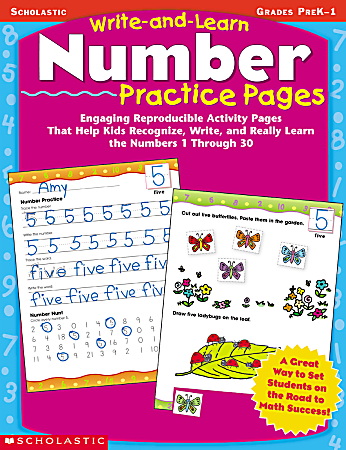 Scholastic Write-And-Learn Number Practice Pages