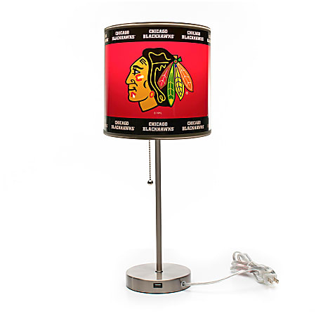 Imperial NHL Table Lamp, 19"H, Chicago Blackhawks
