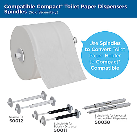 Compact by GP Pro Double Coreless Roll Toilet Paper Dispenser