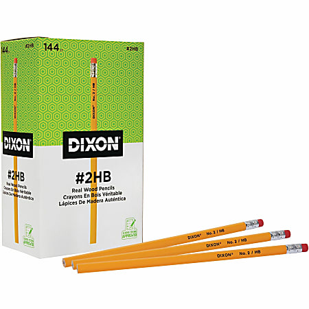 Ticonderoga Dixon Pencils, #2 Soft Lead, Box Of 144