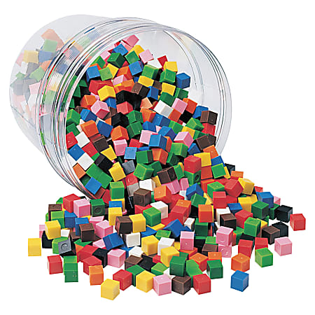 Learning Resources Centimeter Cubes, 1 Cm, Grades 1-9, Pack Of 1,000