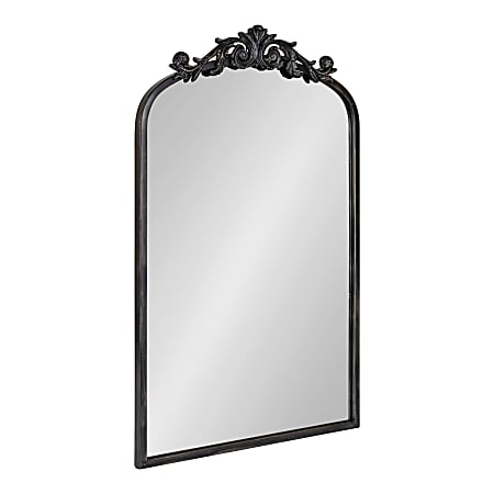 Uniek Kate And Laurel Arendahl Arched Mirror, 30-3/4”H x 19”W x 1-1/2”D, Black