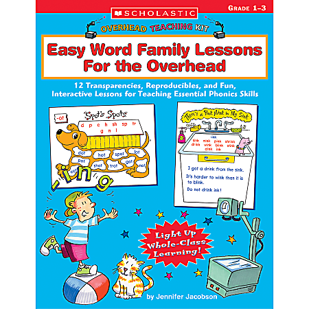 Scholastic Easy Lessons For Overhead Projectors, Word Family