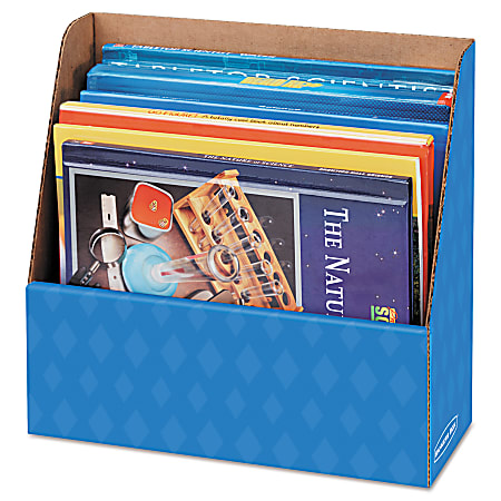 Bankers Box® 60% Recycled 1-Compartment Angled Folder Holder, Blue