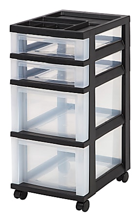 38 Rolling Storage Cart With 10 Plastic Drawers