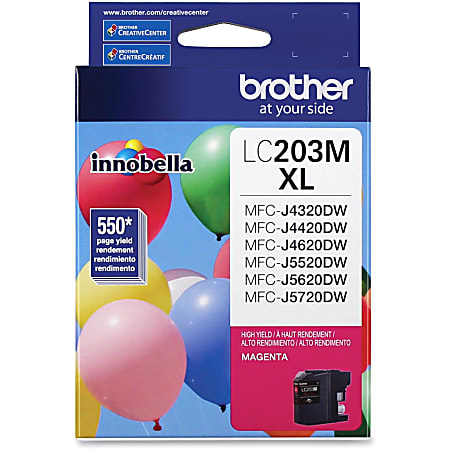 Brother® LC203 High-Yield Magenta Ink Cartridge, LC203M