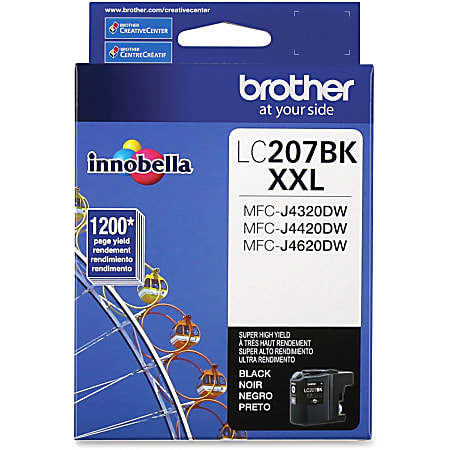 Brother® LC207 Black Super-High-Yield Ink Cartridge, LC207BK