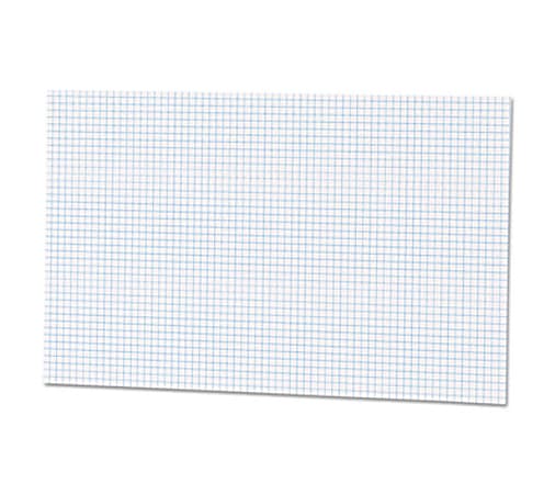 Ampad Tabloid - size Quadrille Pad - Tabloid - 50 Sheets - Both Side Ruling Surface - 15 lb Basis Weight - 11" x 17" - White Paper - Chipboard Backing, Smudge Resistant - 50 / Pad