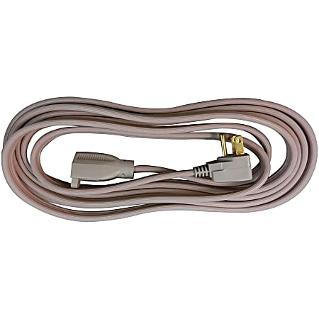 Compucessory Heavy Duty Indoor Extension Cord - 14 Gauge - 125 V AC / 15 A - Gray - 15 ft Cord Length - 1