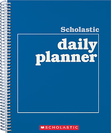 Scholastic Undated Daily Planner, 8 1/2" x 11", Blue