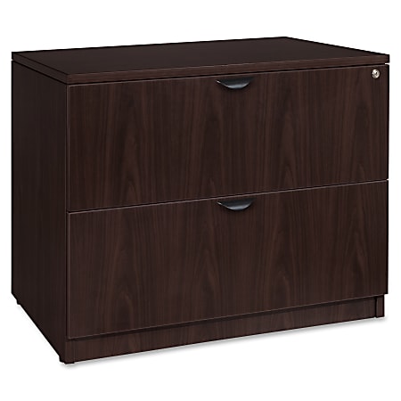 Lorell® Prominence 2.0 36"W x 22"D Lateral 2-Drawer File Cabinet, Espresso