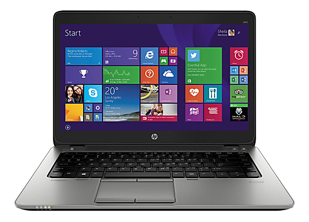 HP EliteBook 840 G2 Refurbished Laptop, 14" Screen, Intel® Core™ i5, 8GB Memory, 128GB Solid State Drive, Windows® 10 Pro